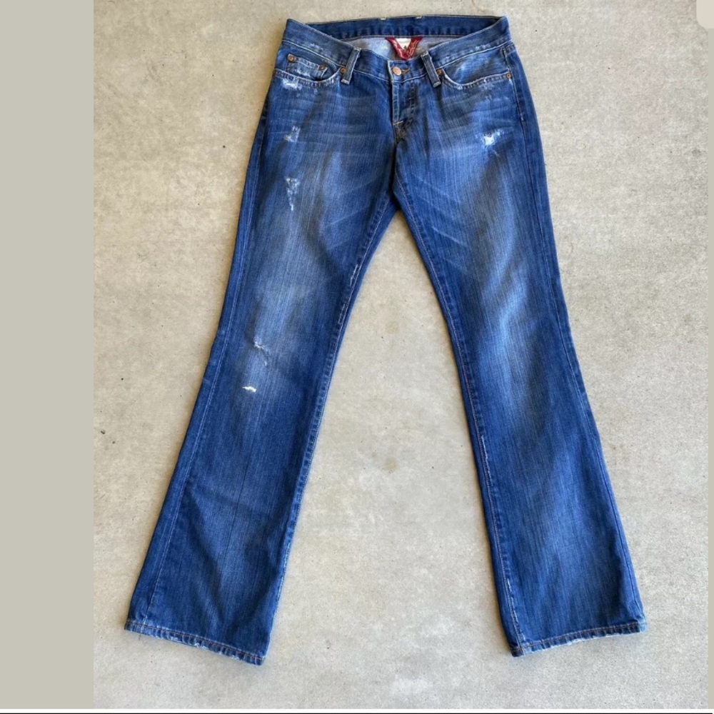 Lucky Brand Women's Distressed Long Inseam Jeans